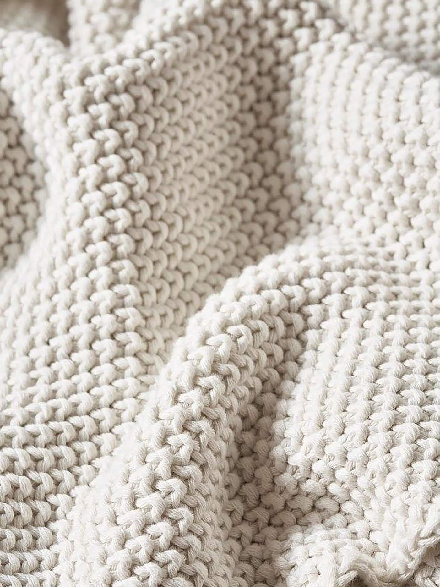 MARC O'POLO HOME | Wohndecke Nordic Knit 130x170cm (Offwhite) | 